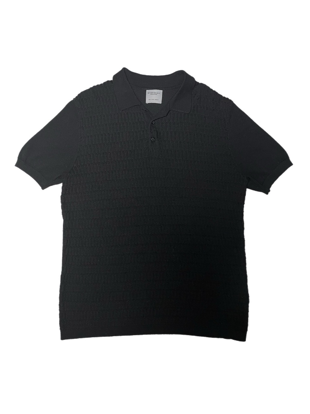 Mens Refinery Republic Knit Polo Shirt
